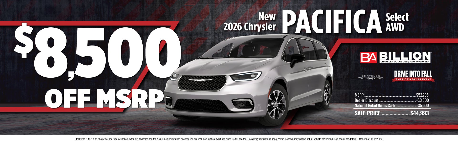 NEW 2026 CHRYSLER PACIFICA SELECT