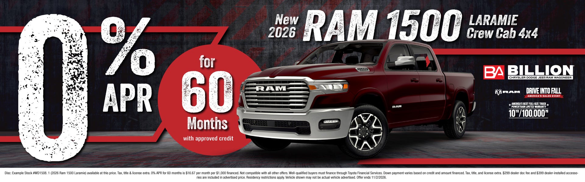 NEW 2026 RAM 1500 LARAMIE CREW CAB